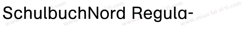 SchulbuchNord Regula字体转换